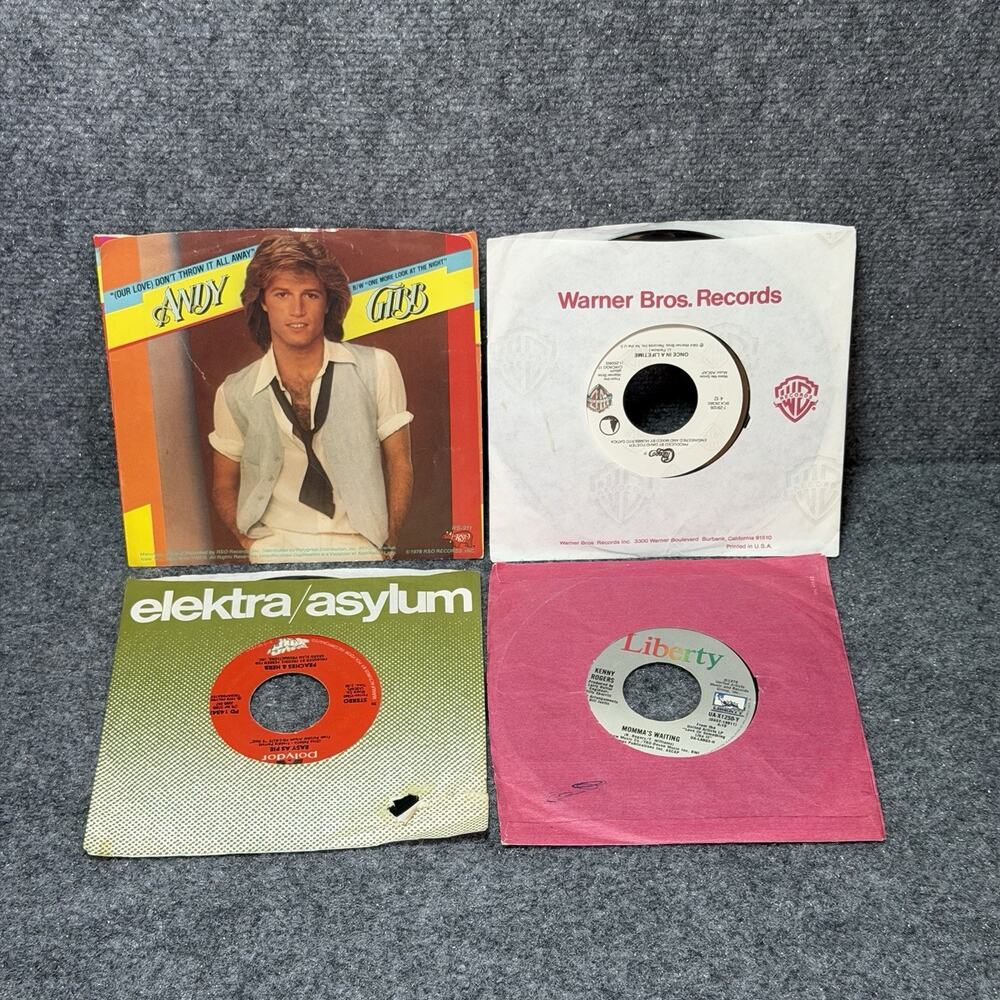 Rogers, Kenny "The Gambler" [Liberty UA-X1250-Y (1978)] 7" Record Lot Of (4) Vtg